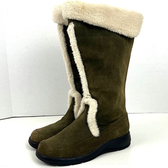 Aerosoles Squished Suede Leather Boots - Size 8 - Picture 1 of 14